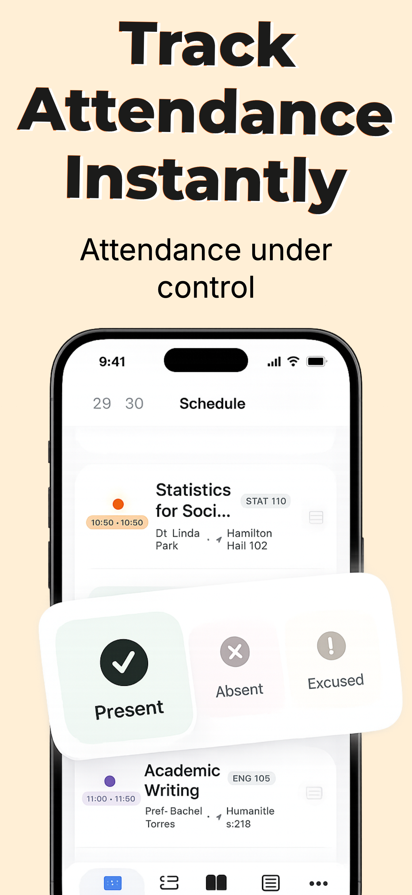 Absentify assignments